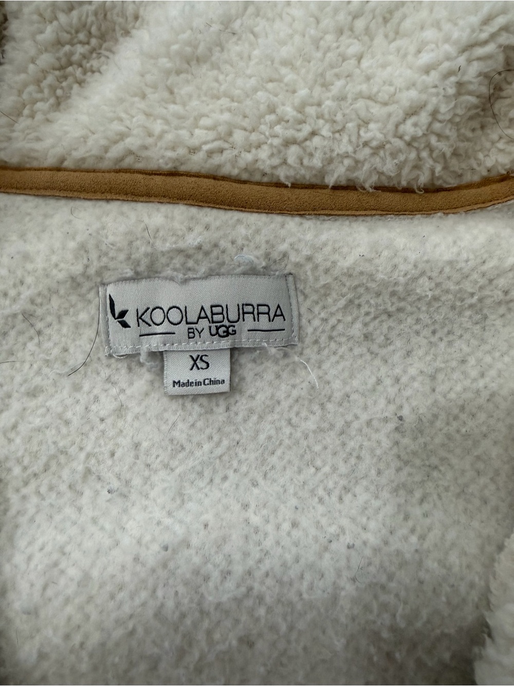 Koolaburra Cream Sherpa V-Neck Sweater